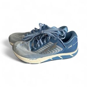 ALTRA INTUITION 4.5 Women’s Blue and Gray Athletic Shoes- size 8 -missing insole